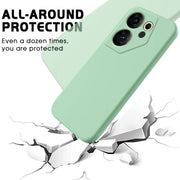 For Tecno Camon 20 Premier Solid Color Liquid Silicone Dropproof Full Coverage Phone Case(Green)