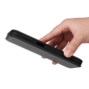 For Samsung Galaxy M34 5G Carbon Fiber Texture Flip Leather Phone Case(Black)
