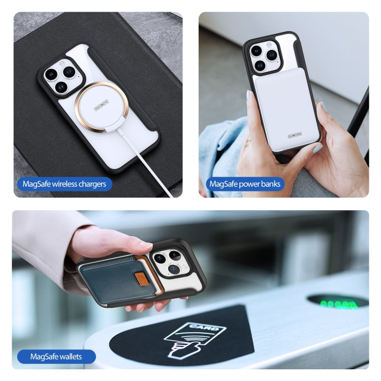 For iPhone 15 Pro DUX DUCIS Skin X Pro Series Magsafe PC + TPU Phone Leather Case(Black)