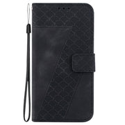 For Google Pixel 9 7-shaped Embossed Leather Phone Case(Black)