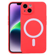 For iPhone 15 Liquid Silicone Magsafe Phone Case(Red) - iPhone 15 Cases by PMC TechLife | Online Shopping South Africa | PMC TechLife
