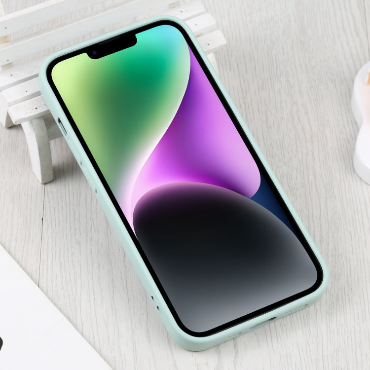 For iPhone 15 Liquid Silicone Magsafe Phone Case(Light Cyan)