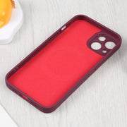 For iPhone 15 Liquid Silicone Magsafe Phone Case(Wine Red)