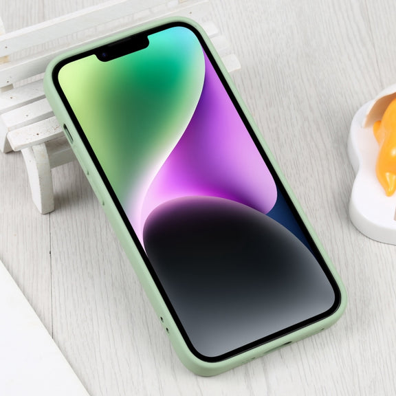For iPhone 15 Plus Liquid Silicone Magsafe Phone Case(Green)