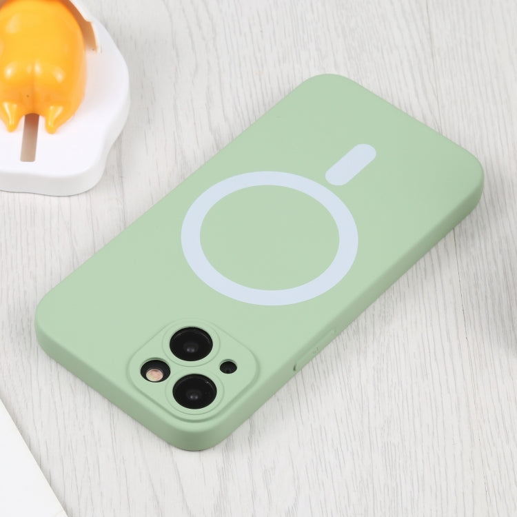 For iPhone 15 Plus Liquid Silicone Magsafe Phone Case(Green)