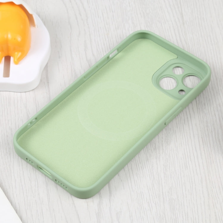 For iPhone 15 Plus Liquid Silicone Magsafe Phone Case(Green)