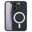 For iPhone 16 Pro Max Liquid Silicone Magsafe Phone Case(Black) - iPhone 16 Pro Max Cases by PMC TechLife | Online Shopping South Africa | PMC TechLife | Buy Now Pay Later Mobicred
