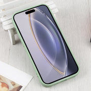 For iPhone 16 Pro Max Liquid Silicone Magsafe Phone Case(Green)