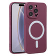 For iPhone 16 Pro Max Liquid Silicone Magsafe Phone Case(Wine Red) - iPhone 16 Pro Max Cases by PMC TechLife | Online Shopping South Africa | PMC TechLife | Buy Now Pay Later Mobicred