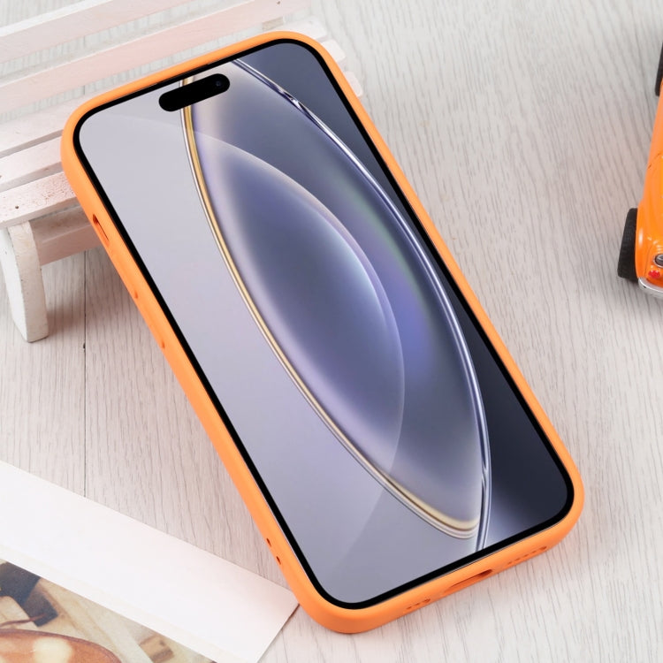 For iPhone 16 Pro Max Liquid Silicone Magsafe Phone Case(Orange)