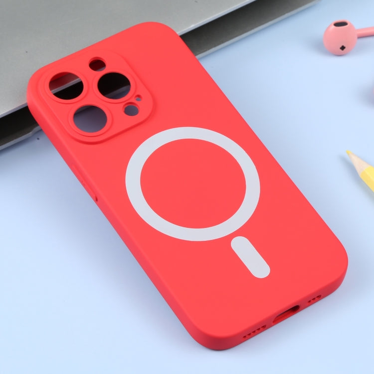 For iPhone 16 Pro Liquid Silicone Magsafe Phone Case(Red)