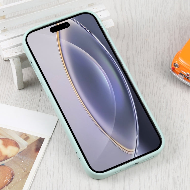For iPhone 16 Pro Liquid Silicone Magsafe Phone Case(Light Cyan)
