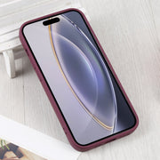 For iPhone 16 Pro Liquid Silicone Magsafe Phone Case(Wine Red)