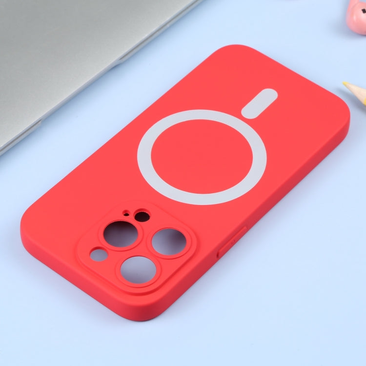 For iPhone 16 Plus Liquid Silicone Magsafe Phone Case(Red)