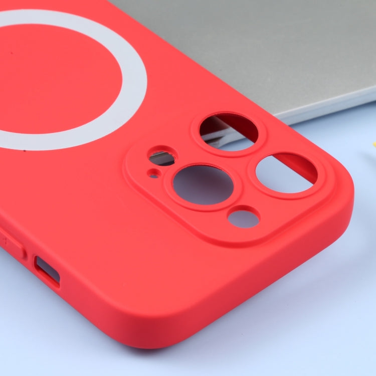 For iPhone 16 Plus Liquid Silicone Magsafe Phone Case(Red)