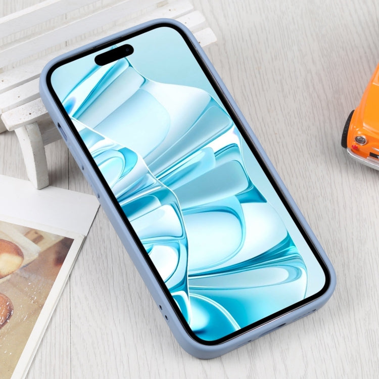 For iPhone 16 Plus Liquid Silicone Magsafe Phone Case(Lavender Grey)