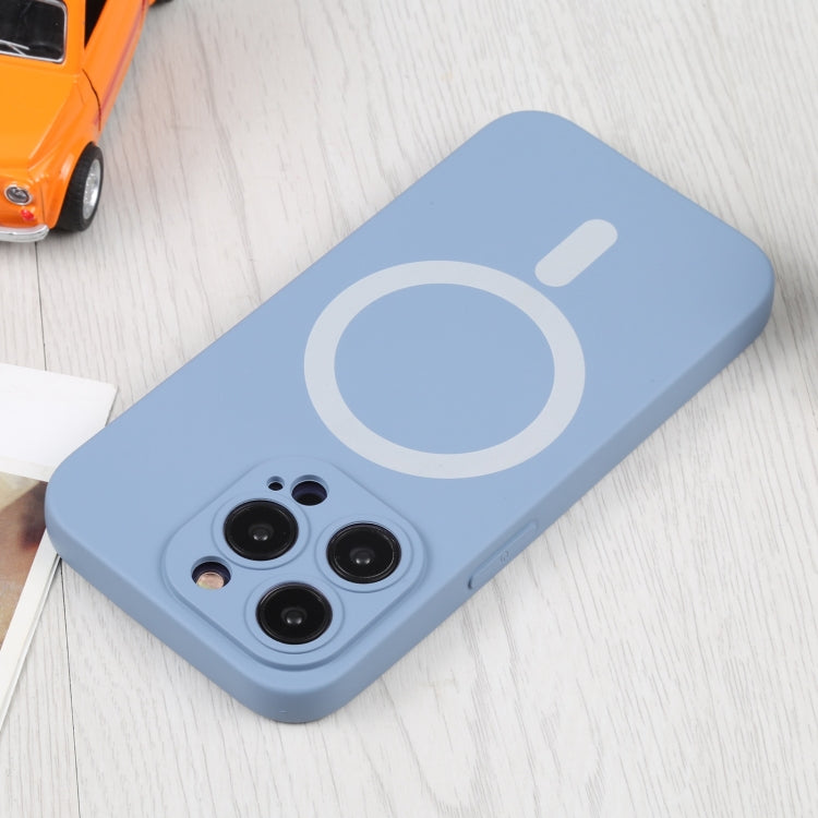 For iPhone 16 Plus Liquid Silicone Magsafe Phone Case(Lavender Grey)