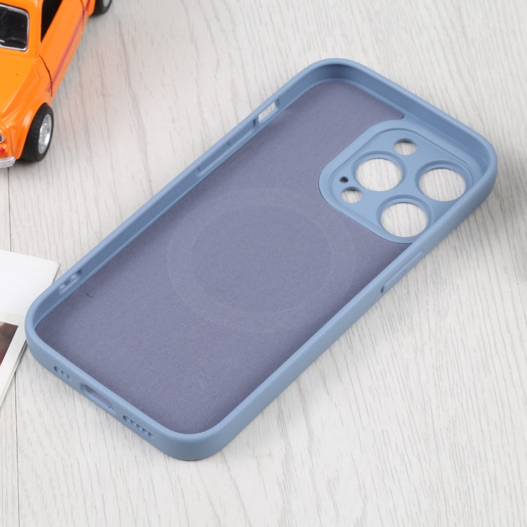 For iPhone 16 Plus Liquid Silicone Magsafe Phone Case(Lavender Grey)