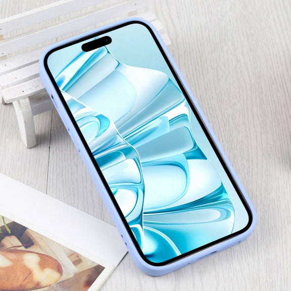 For iPhone 16 Plus Liquid Silicone Magsafe Phone Case(Light Purple)