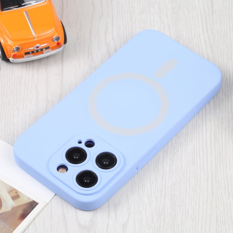 For iPhone 16 Plus Liquid Silicone Magsafe Phone Case(Light Purple)