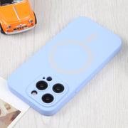 For iPhone 16 Plus Liquid Silicone Magsafe Phone Case(Light Purple)