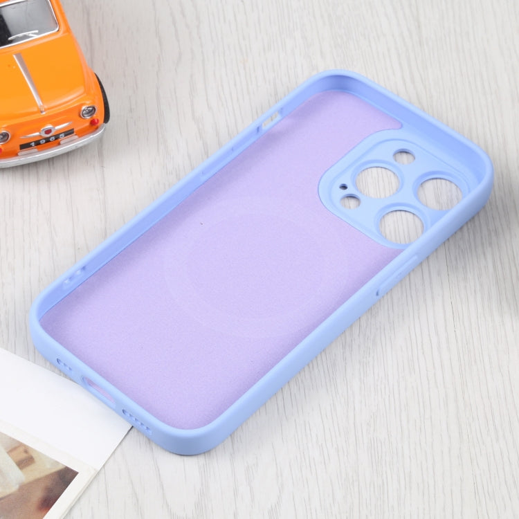 For iPhone 16 Plus Liquid Silicone Magsafe Phone Case(Light Purple)
