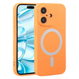 For iPhone 16 Liquid Silicone Magsafe Phone Case(Orange) - iPhone 16 Cases by PMC TechLife | Online Shopping South Africa | PMC TechLife | Buy Now Pay Later Mobicred