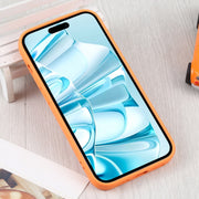 For iPhone 16 Liquid Silicone Magsafe Phone Case(Orange)