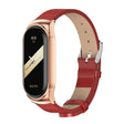 For Xiaomi Mi Band 8 Mijobs CS Case Microfiber PU Leather Watch Band(Red Rose Gold) - free shipping - PMc TechLife - Order now!