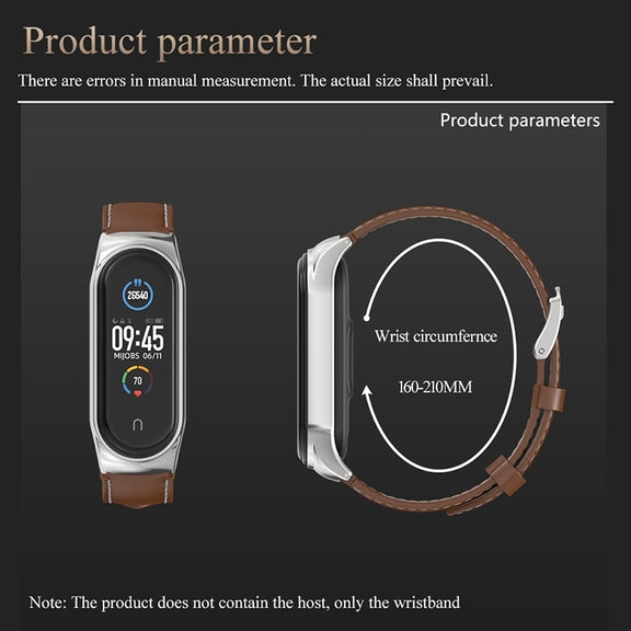 For Xiaomi Mi Band 8 Mijobs CS Case Microfiber PU Leather Watch Band(White Silver)