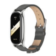 For Xiaomi Mi Band 8 Mijobs Plus Case Microfiber PU Leather Watch Band(Grey Silver) - free shipping - PMc TechLife - Order now!
