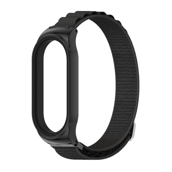 For Xiaomi Mi Band 8 Mijobs CS Case Nylon Breathable Watch Band(Black)