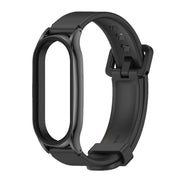 For Xiaomi Mi Band 8 Mijobs Plus Case Silicone Watch Band(Black)