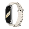 For Xiaomi Mi Band 8 Mijobs CS Case Marine Silicone Breathable Watch Band(Grey Silver) - free shipping - PMc TechLife - Order now!