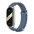 For Xiaomi Mi Band 8 Mijobs Plus Case Marine Silicone Breathable Watch Band(Space Blue Silver) - free shipping - PMc TechLife - Order now!