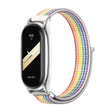 For Xiaomi Mi Band 8 Mijobs Plus Case Breathable Nylon Loop Watch Band(Colorful Silver) - free shipping - PMc TechLife - Order now!