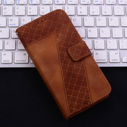 For Honor Magic6 Pro Seven-shaped Embossed Leather Phone Case(Brown)