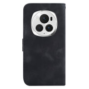 For Honor Magic6 Pro Seven-shaped Embossed Leather Phone Case(Black)