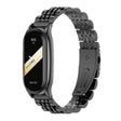 For Xiaomi Mi Band 8 Mijobs Plus Case Seven Bead Metal Stainless Steel Watch Band(Black) - free shipping - PMc TechLife - Order now!