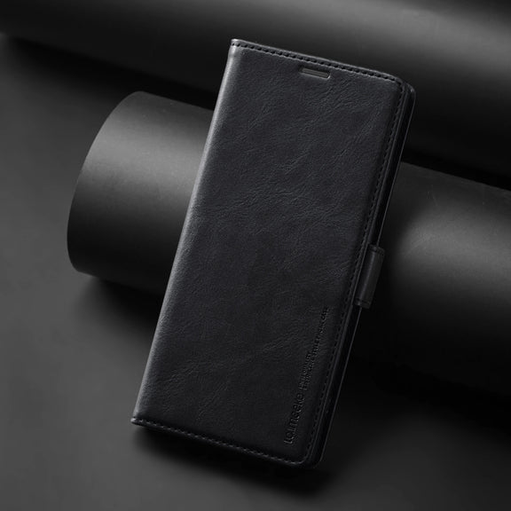 For Samsung Galaxy S24 Ultra LC.IMEEKE RFID Anti-theft Leather Phone Case(Black)