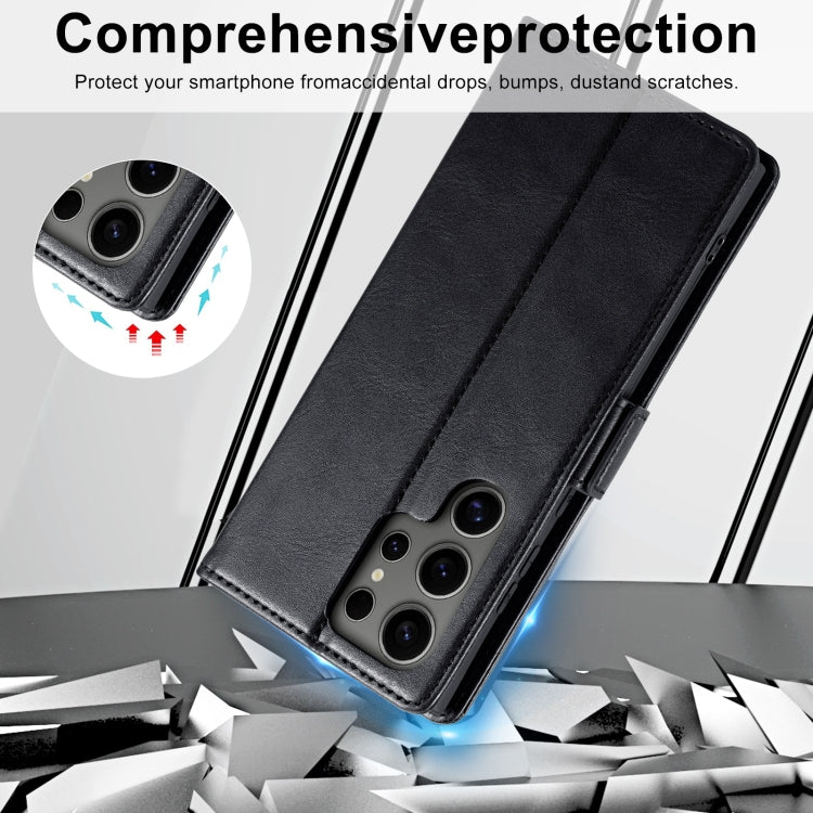 For Samsung Galaxy S24 Ultra LC.IMEEKE RFID Anti-theft Leather Phone Case(Black)