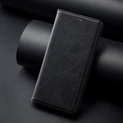 For Samsung Galaxy S24 LC.IMEEKE RFID Anti-theft Leather Phone Case(Black)