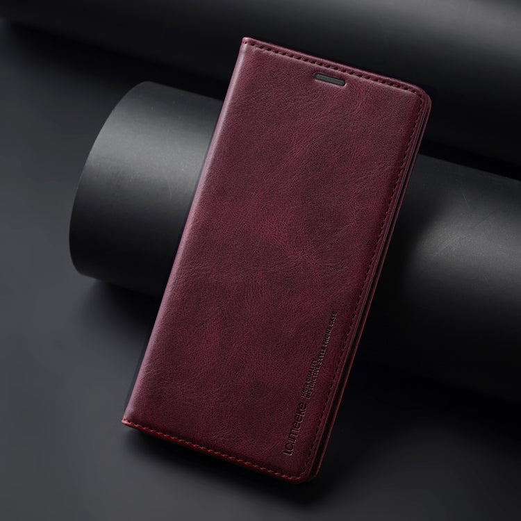 For Samsung Galaxy S24 LC.IMEEKE RFID Anti-theft Leather Phone Case(Red)