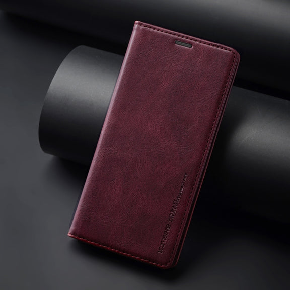 For Samsung Galaxy S24 LC.IMEEKE RFID Anti-theft Leather Phone Case(Red)