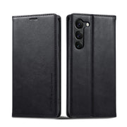 For Samsung Galaxy S24+ LC.IMEEKE RFID Anti-theft Leather Phone Case(Black)
