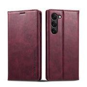 For Samsung Galaxy S24+ LC.IMEEKE RFID Anti-theft Leather Phone Case(Red)