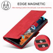 For Samsung Galaxy S24 Ultra 5G LC.IMEEKE Strong Magnetism Microfiber Leather Phone Case(Red)