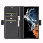 For Samsung Galaxy S24 Ultra 5G LC.IMEEKE Carbon Fiber Leather Phone Case(Vertical Black)