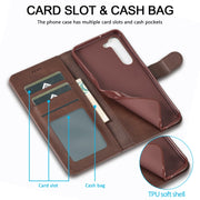 For Samsung Galaxy S24 5G LC.IMEEKE Calf Texture Leather Phone Case(Coffee)