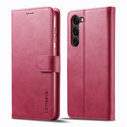 For Samsung Galaxy S24+ 5G LC.IMEEKE Calf Texture Leather Phone Case(Red)